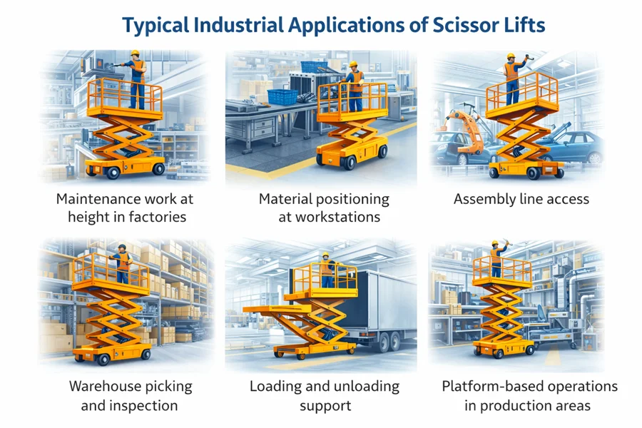 Typical Industrial Applications of Scissor Lift